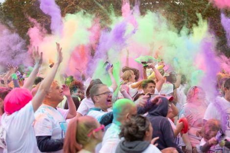Spectacular scenes at Kirkwood’s Colour Rush