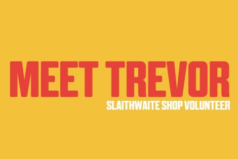 Meet Trevor, retail volunteer at The Kirkwood Shop, Slaithwaite.