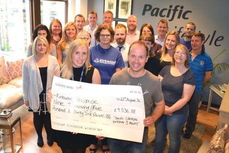 Pacific Lifestyle team raise £9,536 for Kirkwood